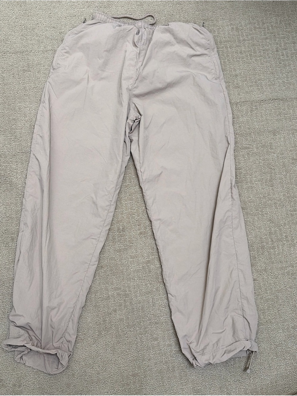 Abercrombie & Fitch Light Beige Drawstring women’s parachute pants s nwot new